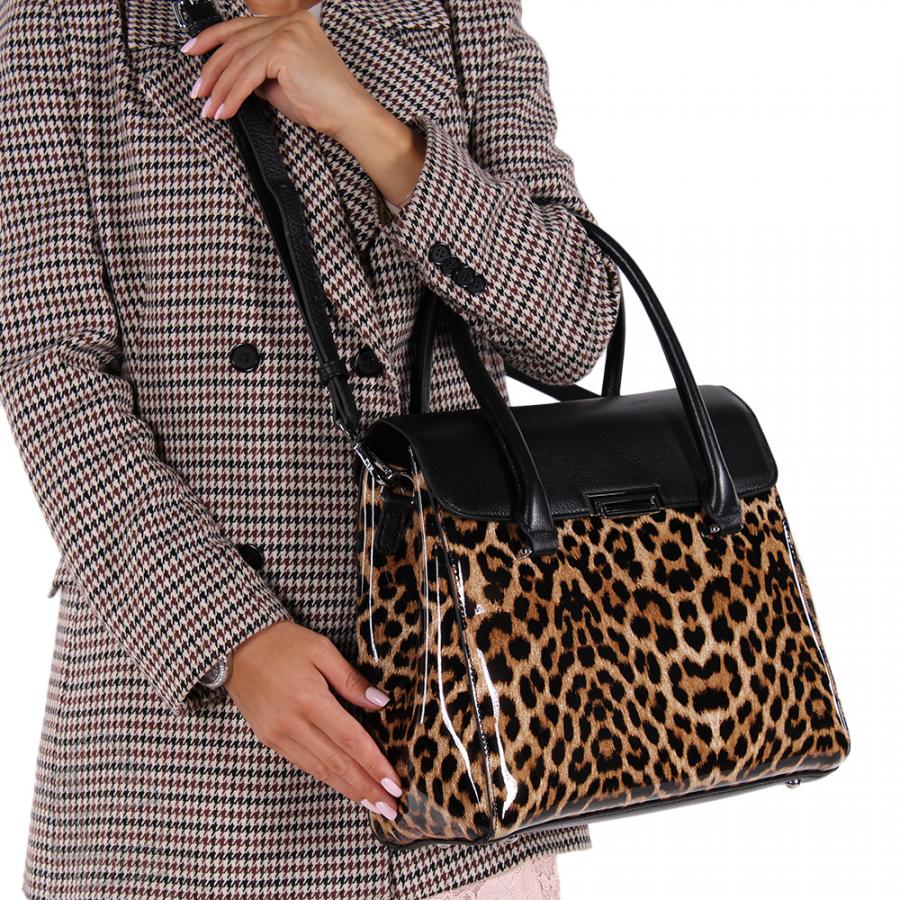 Сумка женская кожаная 1060-3Y apricot Polina&Eiterou в Новосибирске