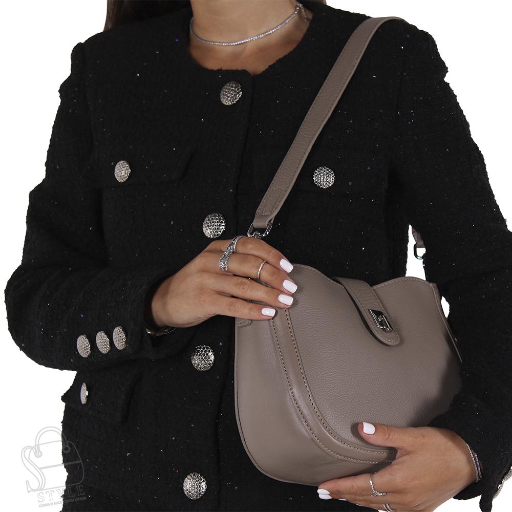 Сумка женская кожаная 79023NN gray Natale Navetta