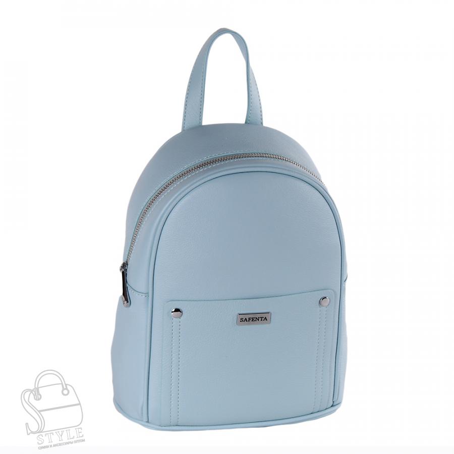 Рюкзак женский кожаный 99470 l.blue Velina Fabbiano-Safenta/30 в Новосибирске