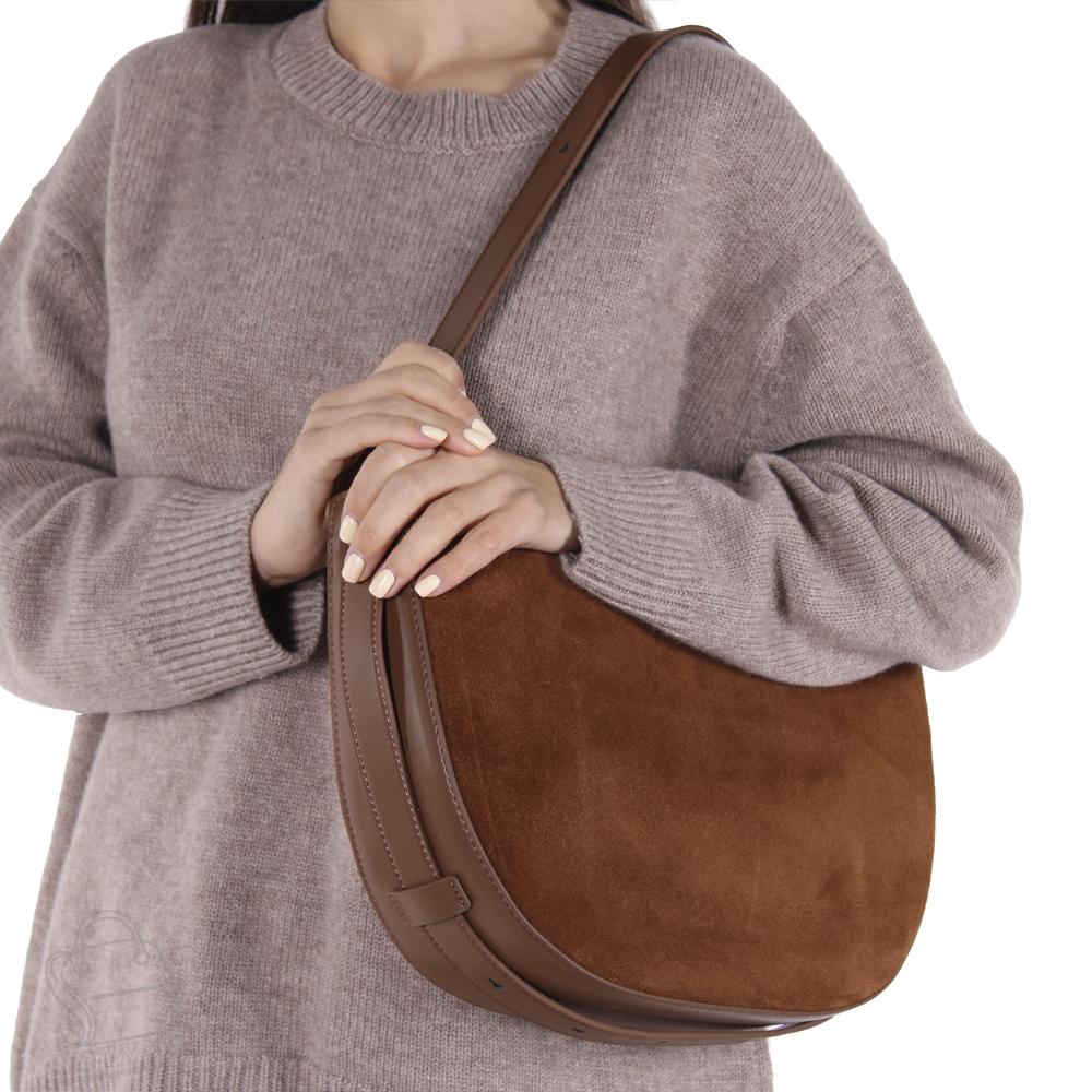 Сумка женская кожаная 56076BDAA brown Baidou