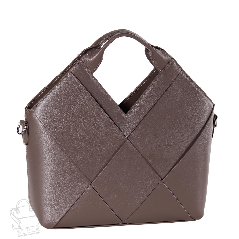 Сумка женская кожаная 6606VG gray Vitelli Grassi