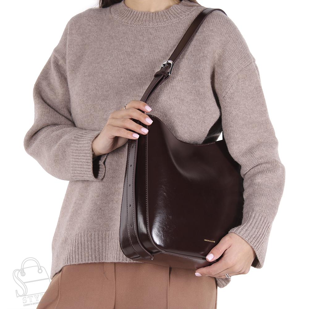 Сумка женская кожаная 6473BD coffee Baidou