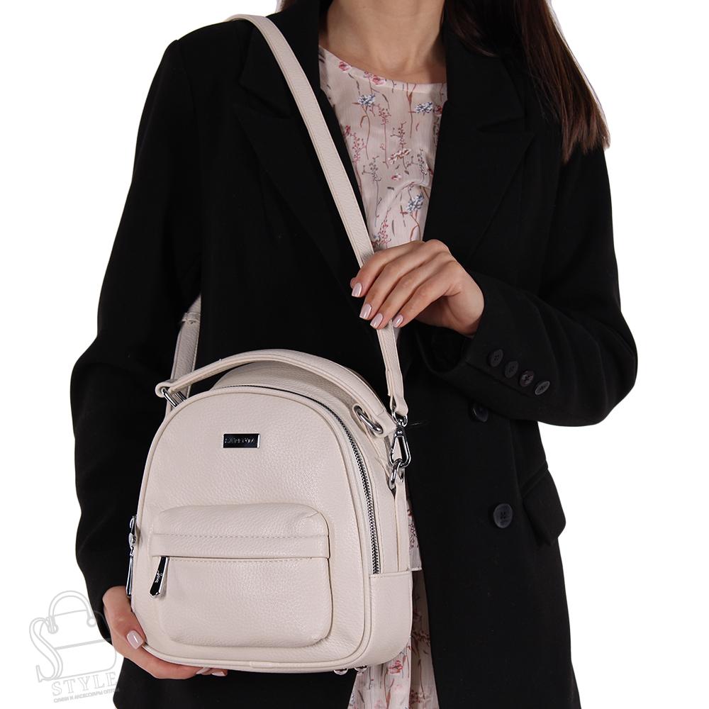Рюкзак женский 69152 beige Velina Fabbiano-Safenta/20 в Новосибирске