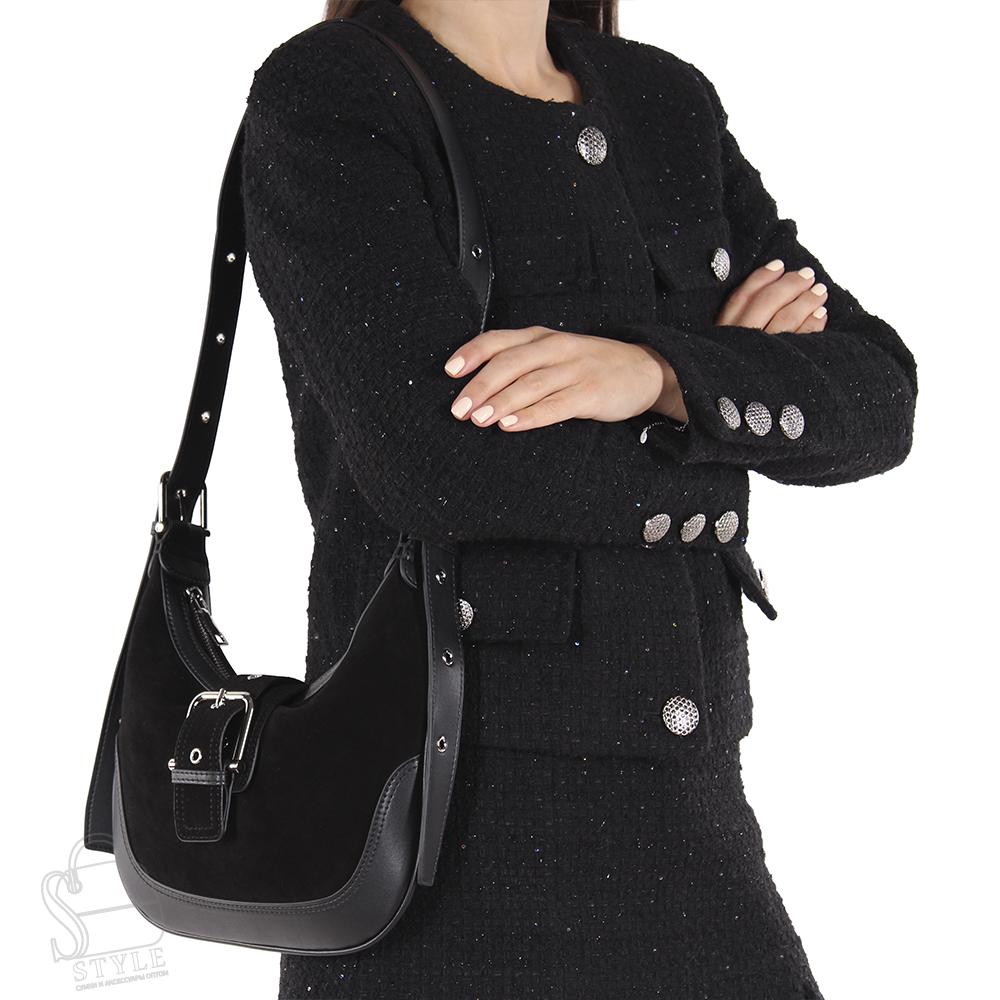 Сумка женская кожаная 990178NNAA black Natale Navetta
