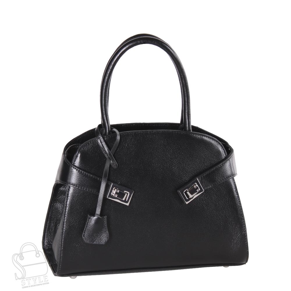 Сумка женская кожаная 6699VG black Vitelli Grassi