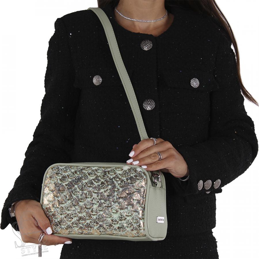 Сумка женская 29018-10 olive green Velina Fabbiano-Safenta/50 в Новосибирске