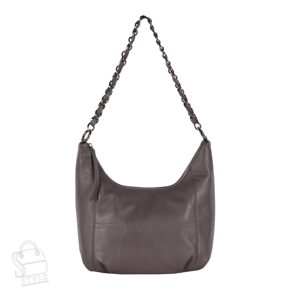 Сумка женская кожаная 8559 gray Polina&Eiterou