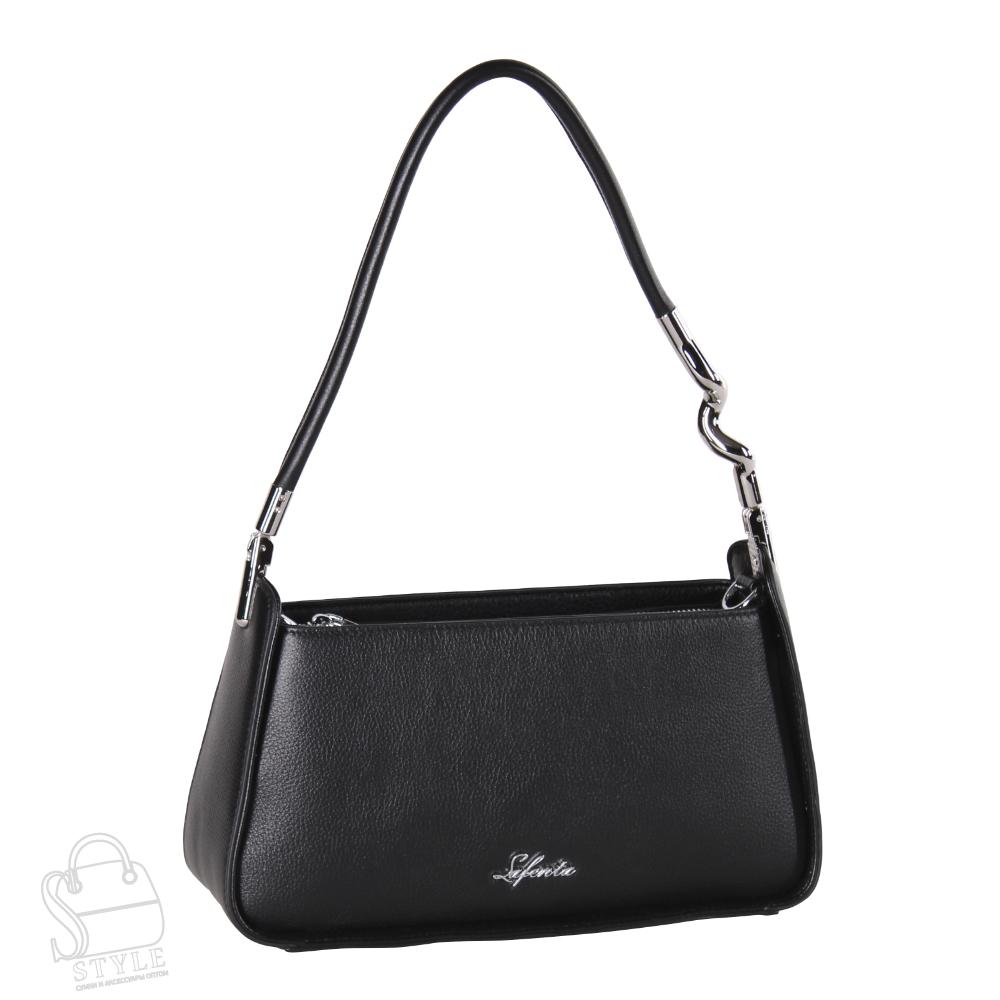 Сумка женская кожаная 98297 black Velina Fabbiano-Safenta
