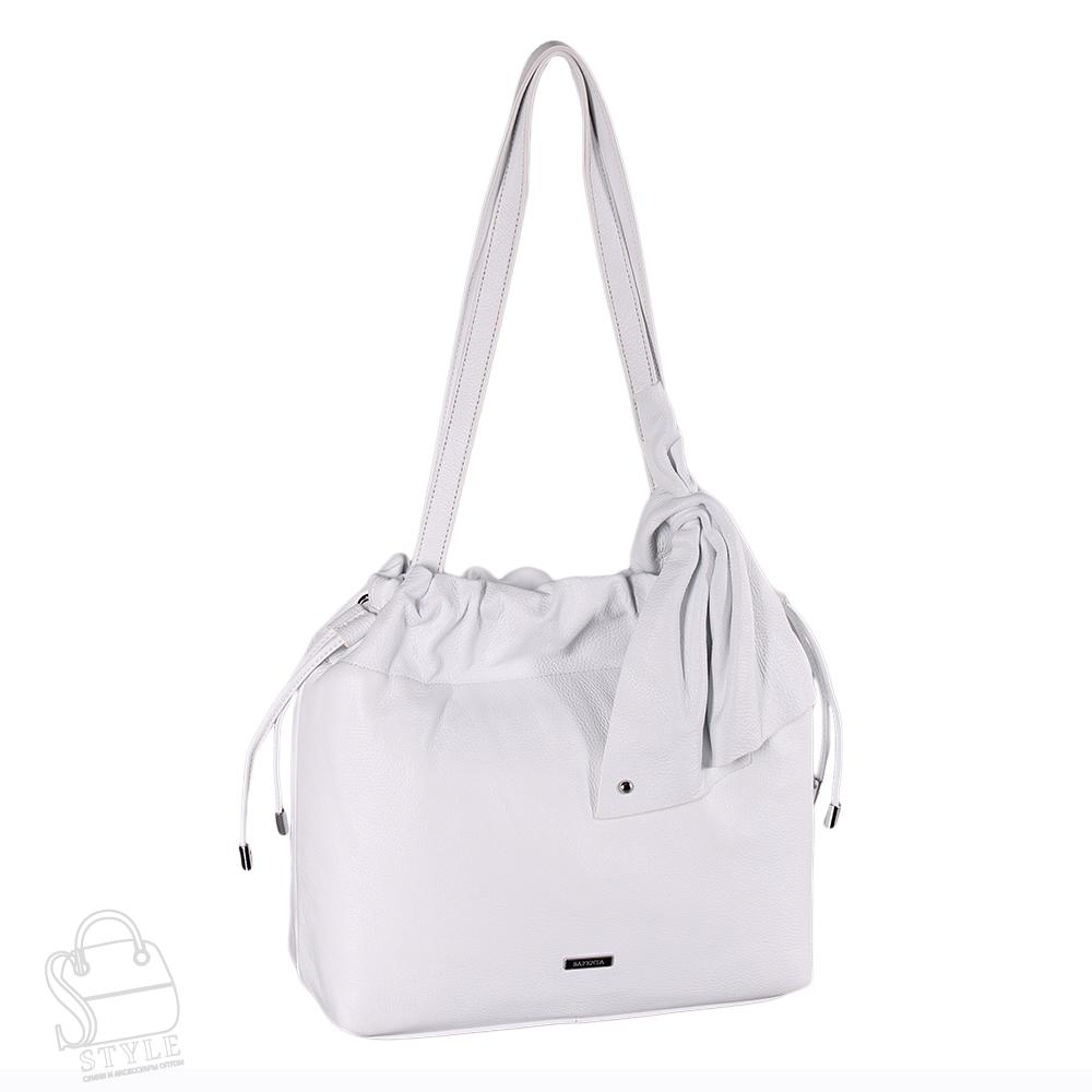 Сумка женская кожаная 98118 white Velina Fabbiano-Safenta/30