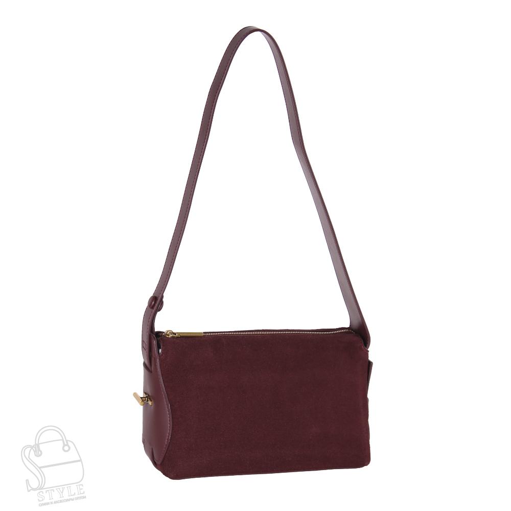Сумка женская кожаная 5736BDAA wine red Baidou