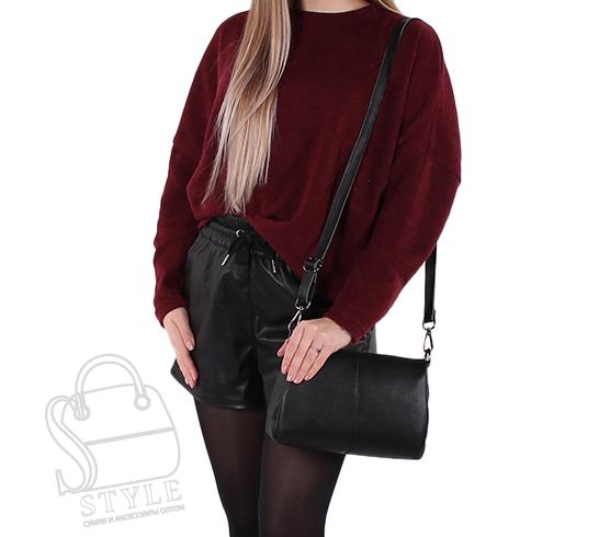 Сумка женская кожаная 8273VG black Vitelli Grassi