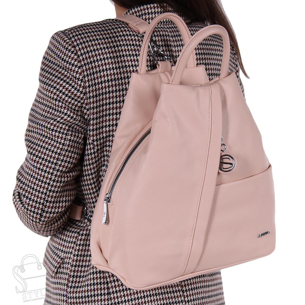 Рюкзак женский 575379 pink Velina Fabbiano-Safenta/30 в Новосибирске
