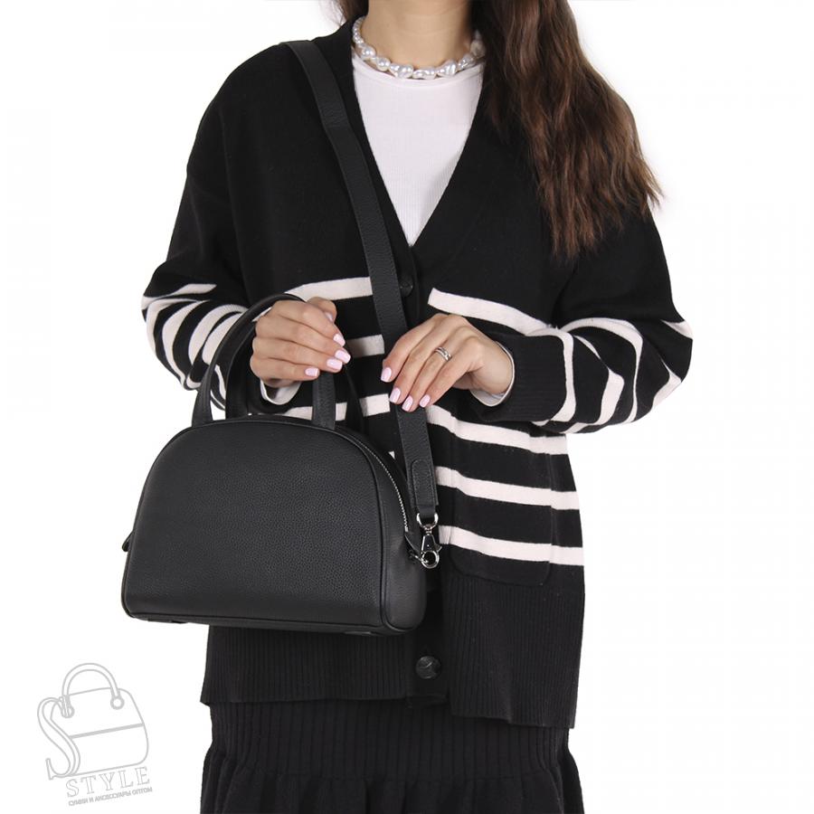 Сумка женская кожаная 8920VG black Vitelli Grassi