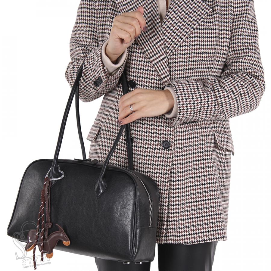 Сумка женская кожаная 9036NN black Natale Navetta