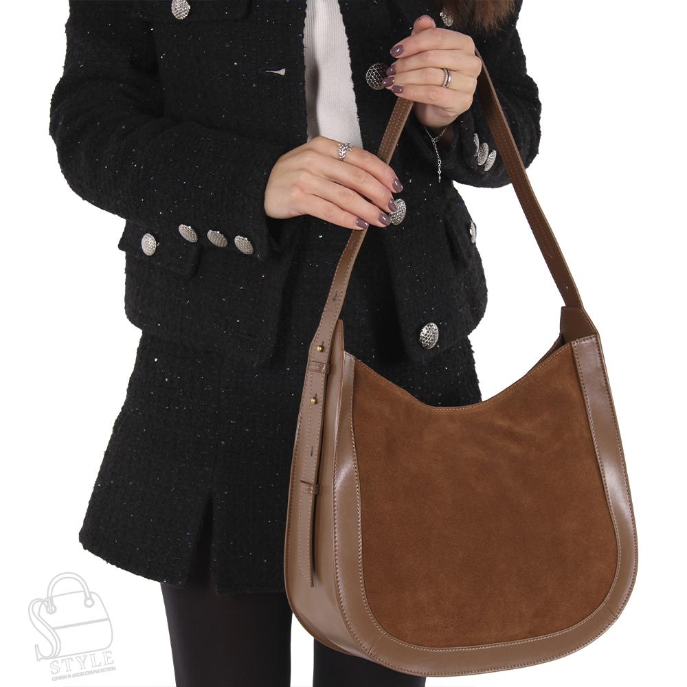 Сумка женская кожаная 7230BDAA brown Baidou