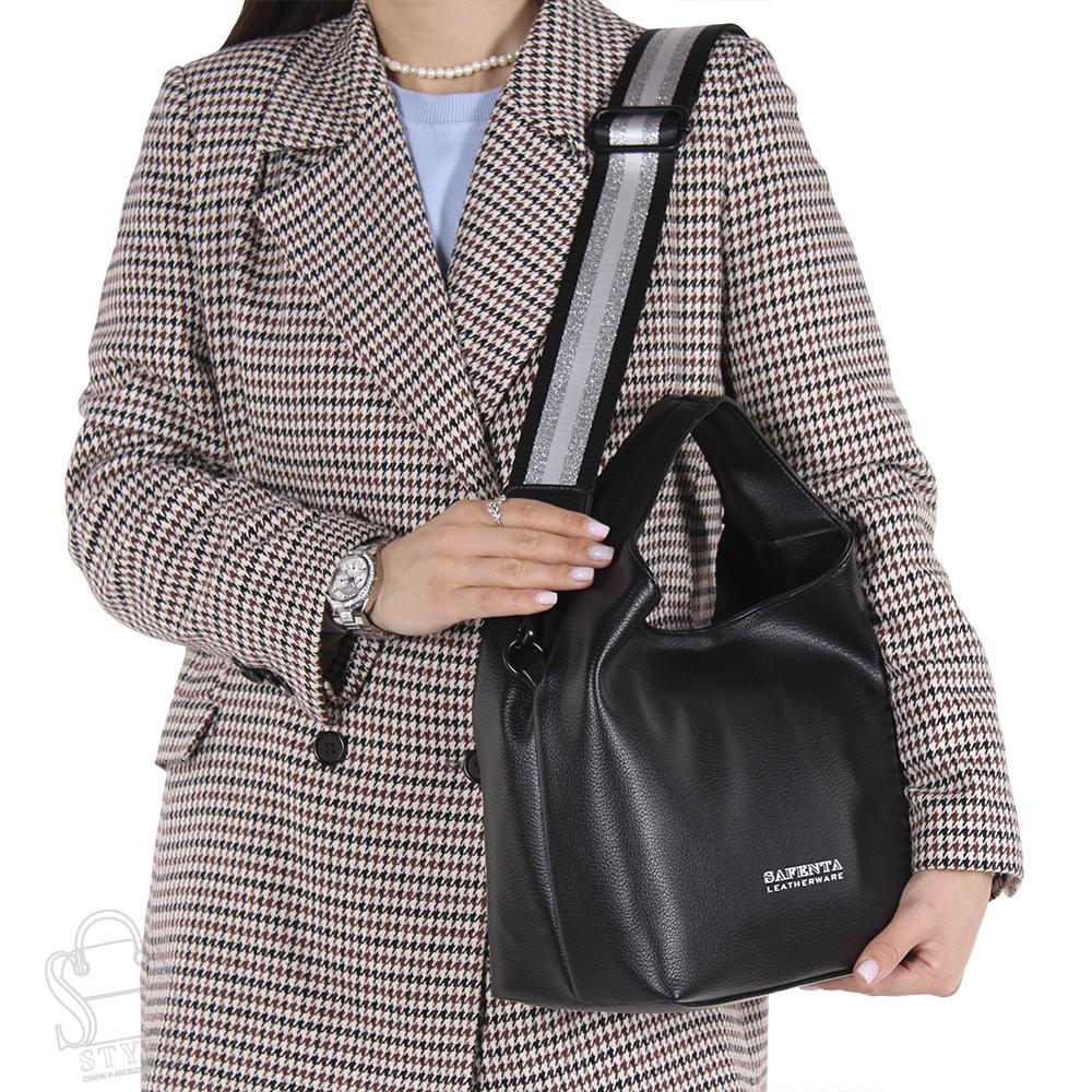 Сумка женская 5184 black Velina Fabbiano-Safenta в Новосибирске