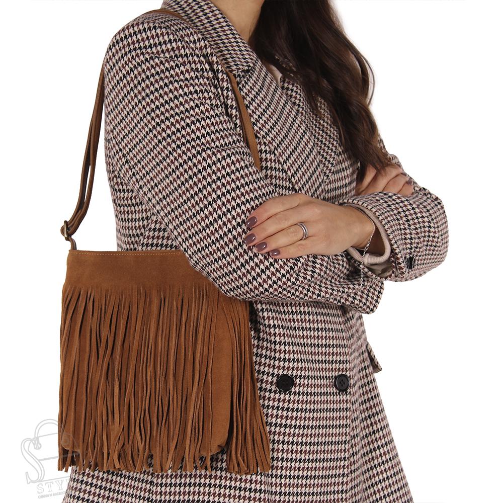 Сумка женская кожаная 210VGAA brown Vitelli Grassi