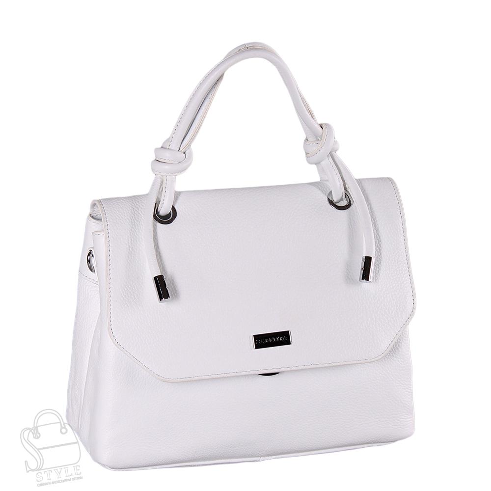 Сумка женская кожаная 99457 white Velina Fabbiano-Safenta/30