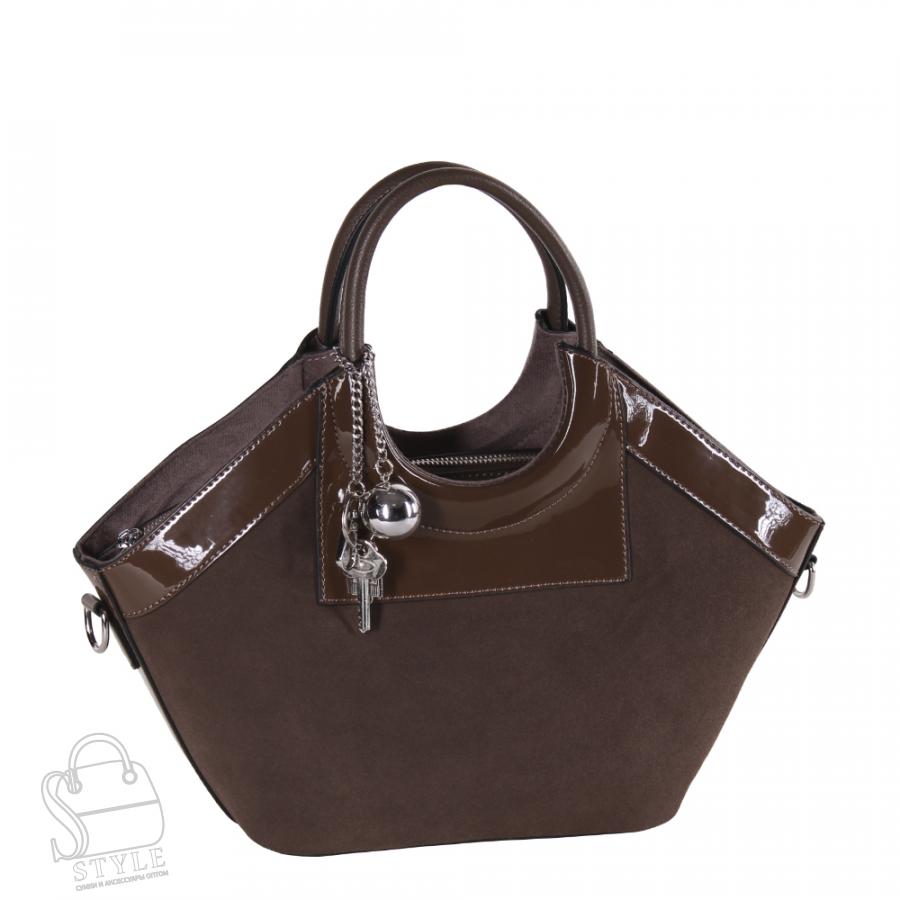 Сумка женская 5505-80FRAA coffee Farfalla Rosso