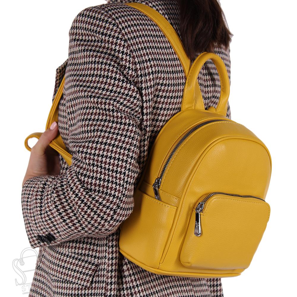 Рюкзак женский 670101 yellow Velina Fabbiano-Safenta/30 в Новосибирске