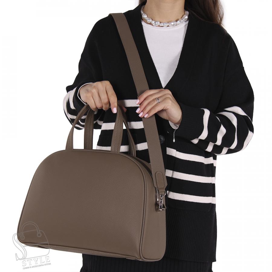 Сумка женская кожаная 8919VG khaki Vitelli Grassi