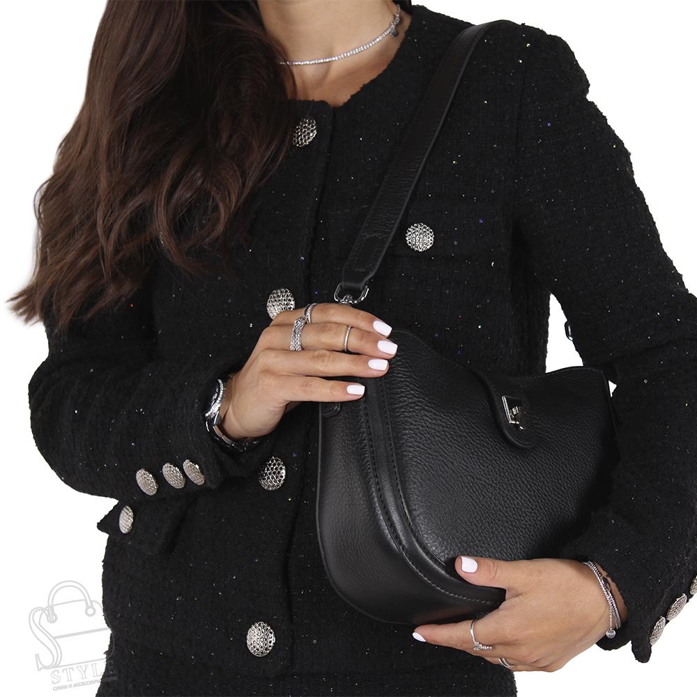 Сумка женская кожаная 79023NN black Natale Navetta
