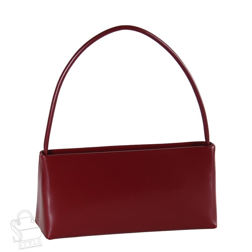 Сумка женская кожаная 9909Y wine red Polina&Eiterou