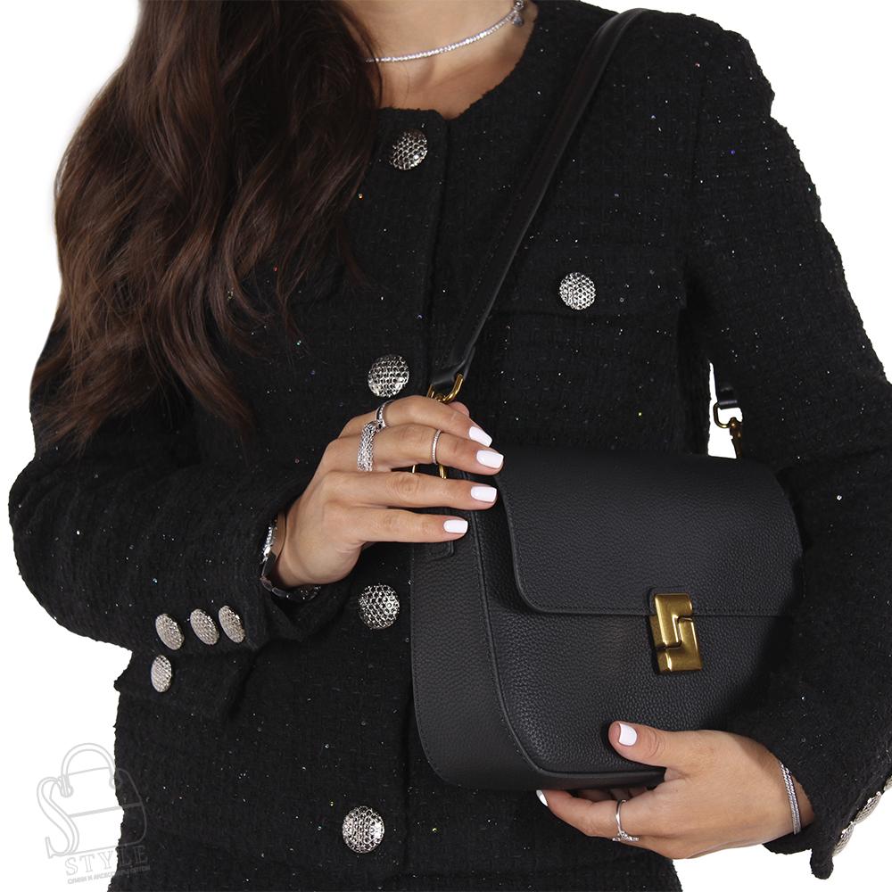 Сумка женская кожаная 99142NN black Natale Navetta