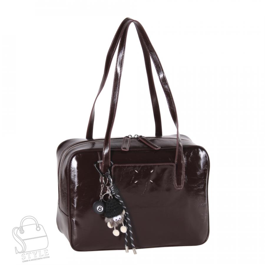 Сумка женская кожаная 2873VG coffee Vitelli Grassi