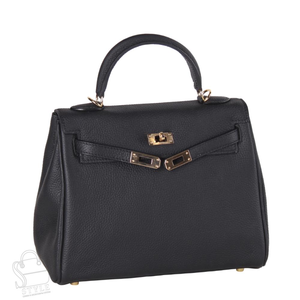 Сумка женская кожаная 28KLVG black Vitelli Grassi