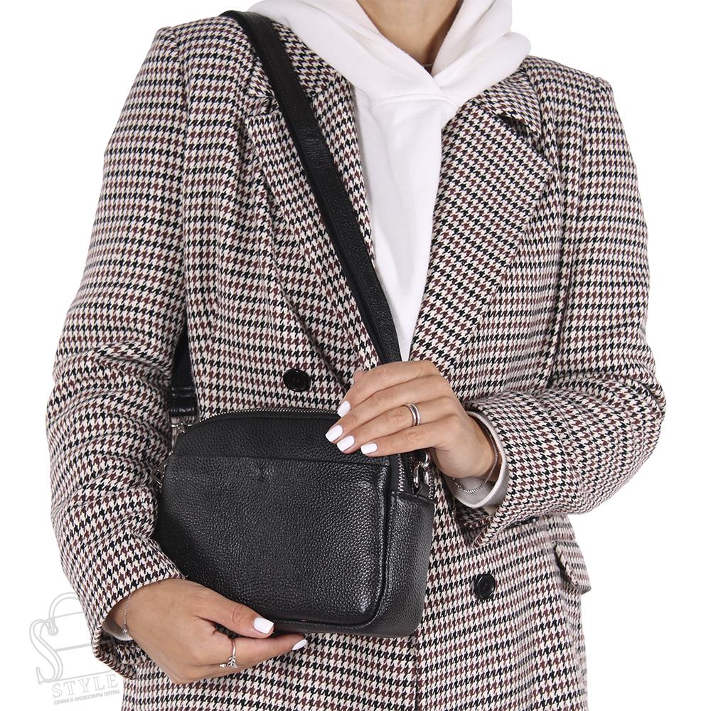 Сумка женская кожаная 8080NN black Natale Navetta в Новосибирске