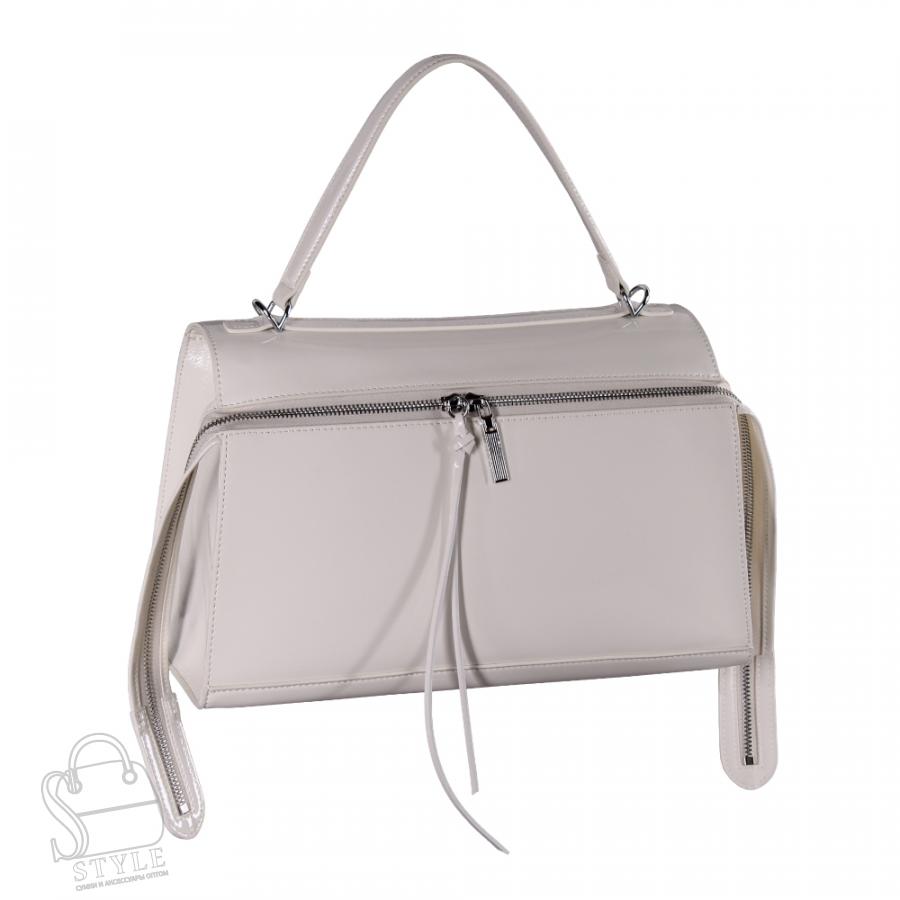 Сумка женская кожаная 1352-1TH milk white Polina&Eiterou
