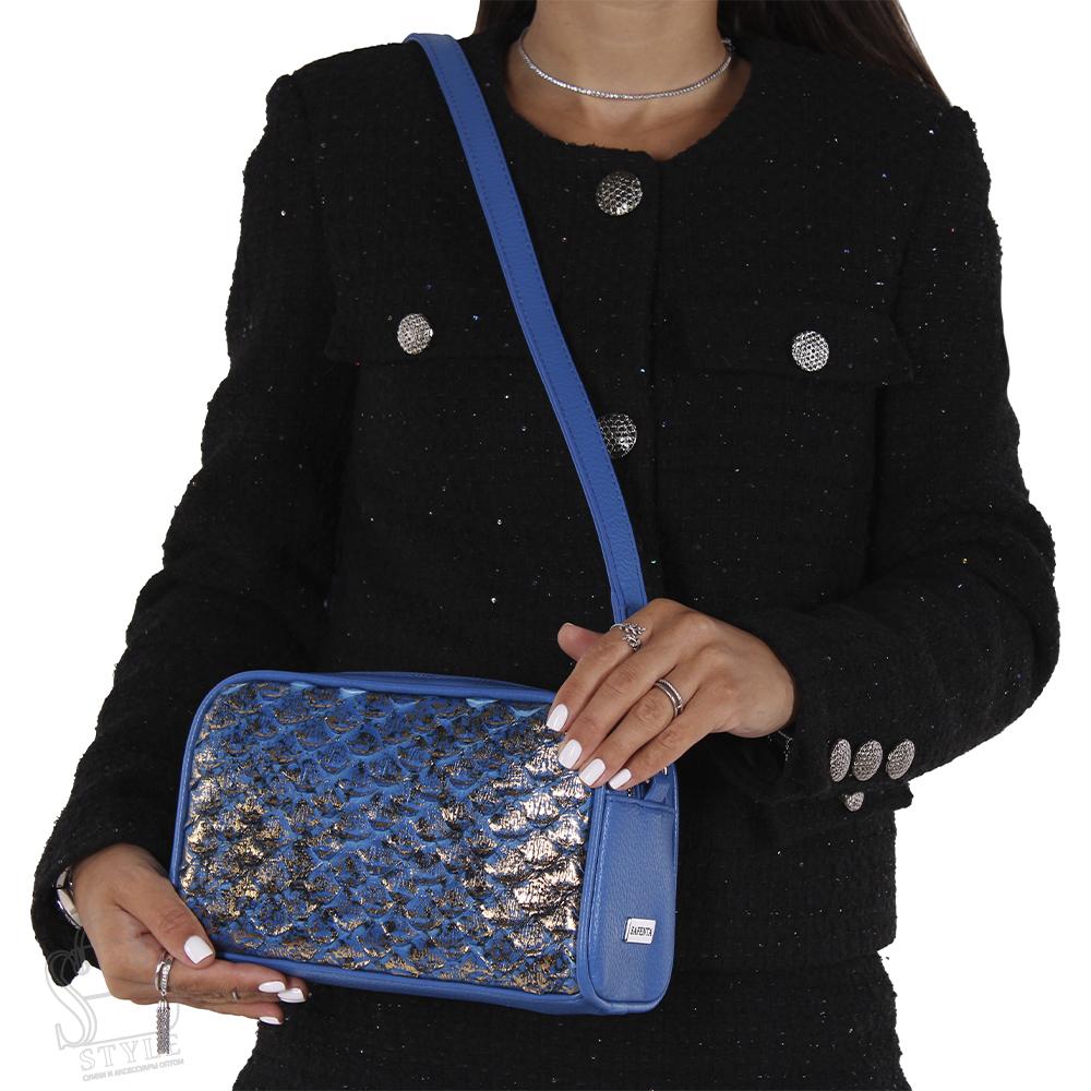 Сумка женская 29018-10 blue Velina Fabbiano-Safenta/50 в Новосибирске