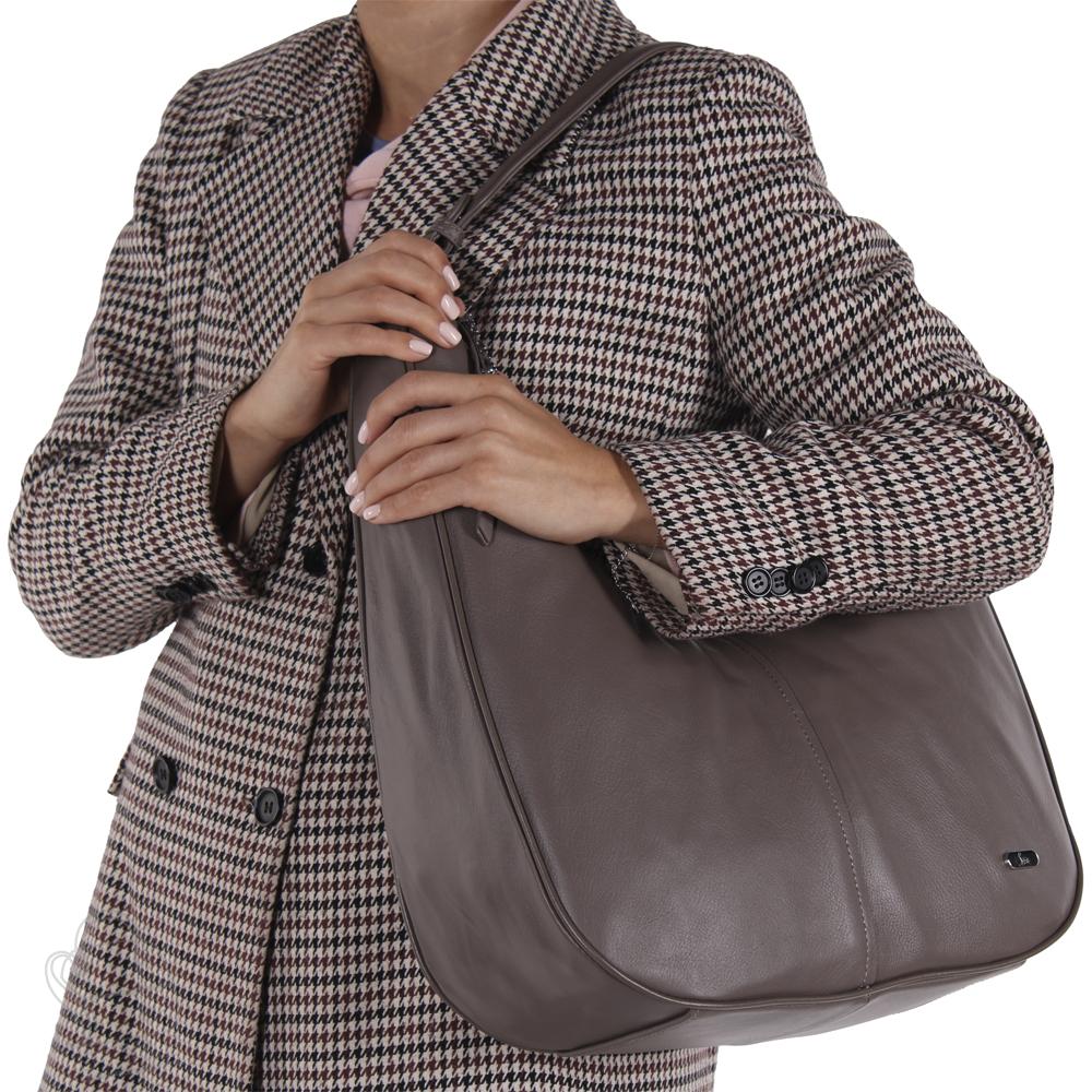 Сумка женская кожаная 99516 khaki Velina Fabbiano-Safena