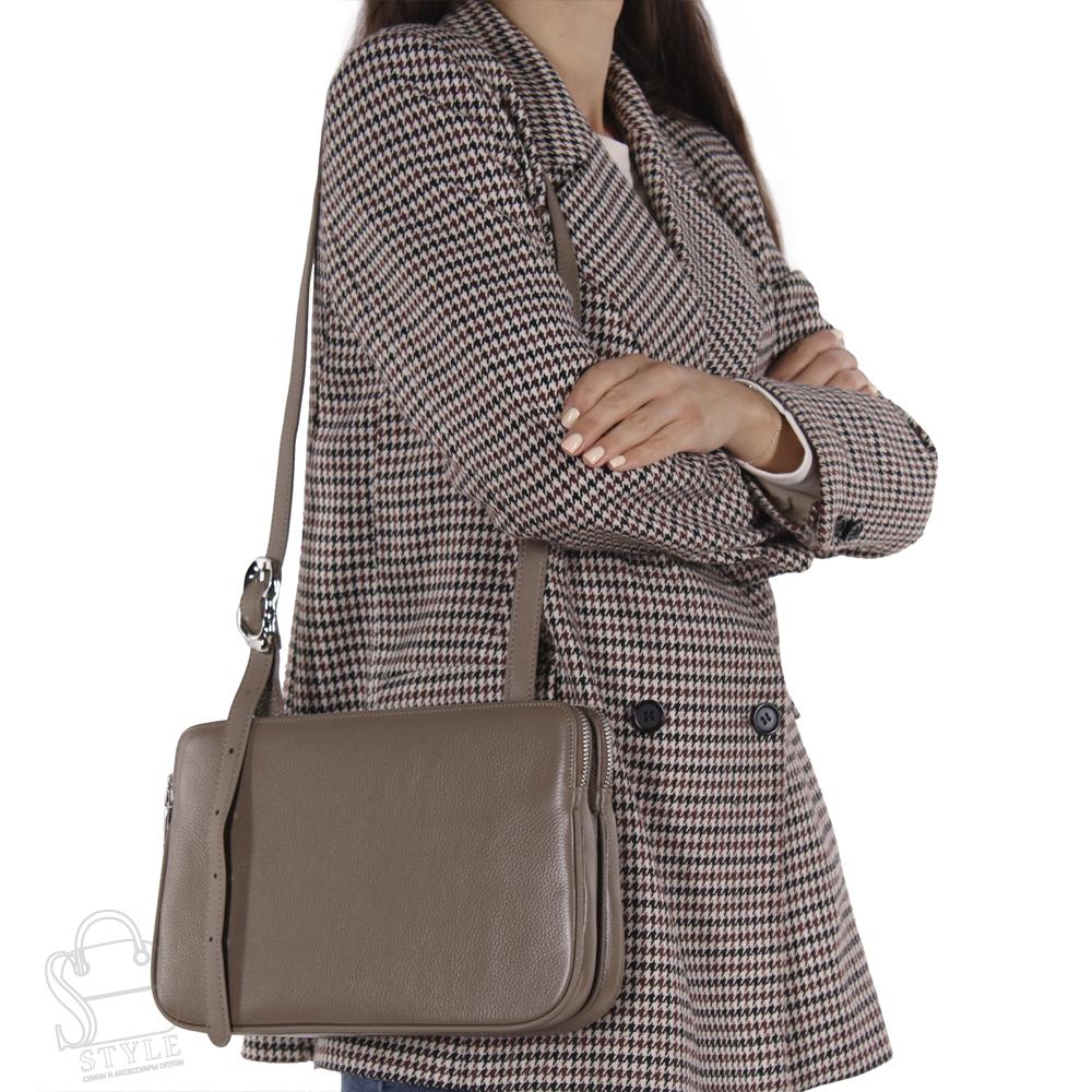 Сумка женская кожаная 3618VG khaki Vitelli Grassi