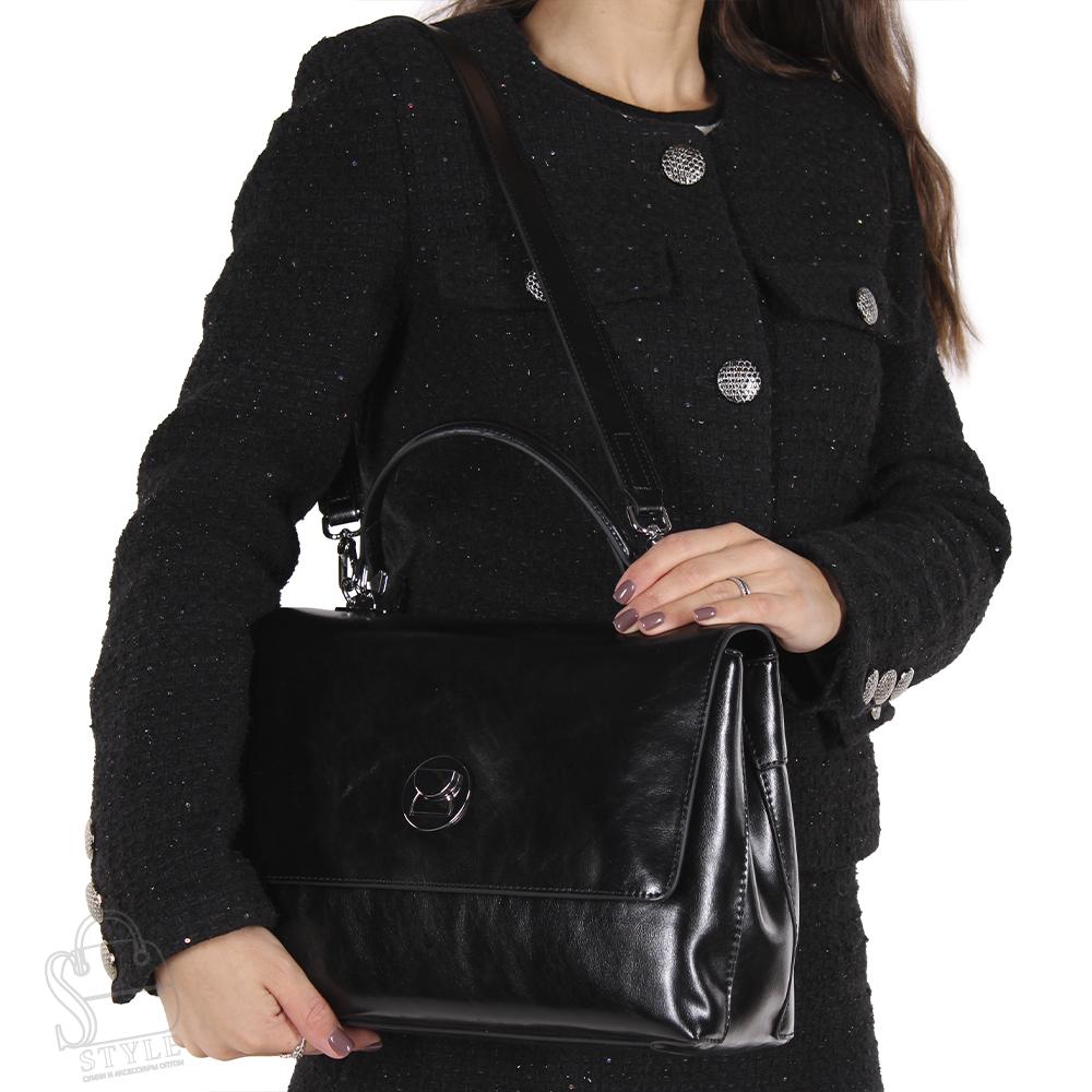 Сумка женская кожаная 56098BD black Baidou
