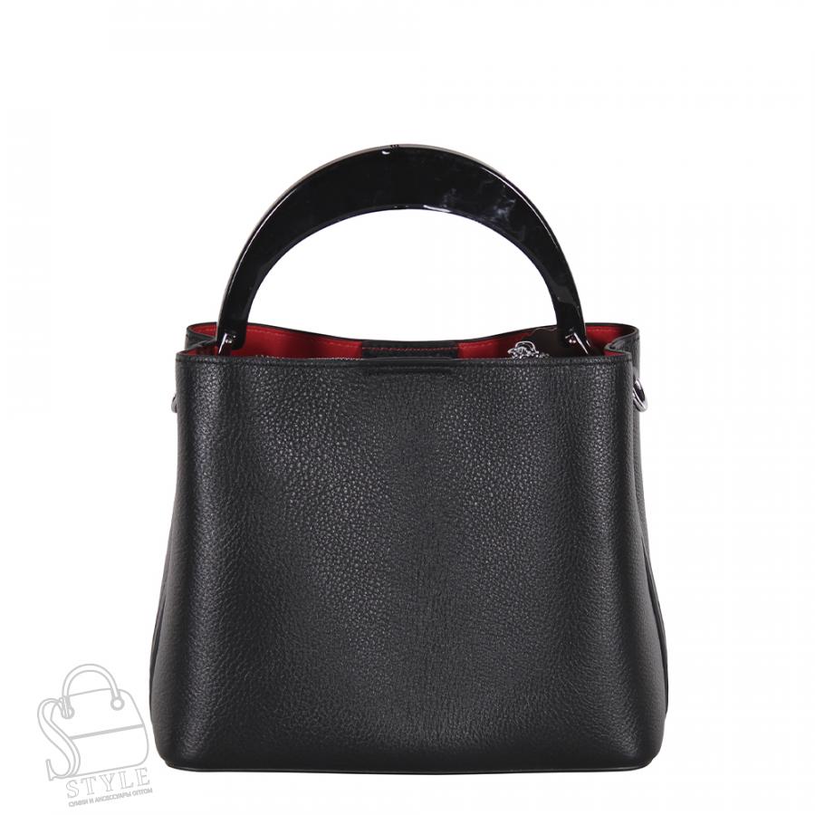 Сумка женская кожаная 2306Y black Polina&Eiterou