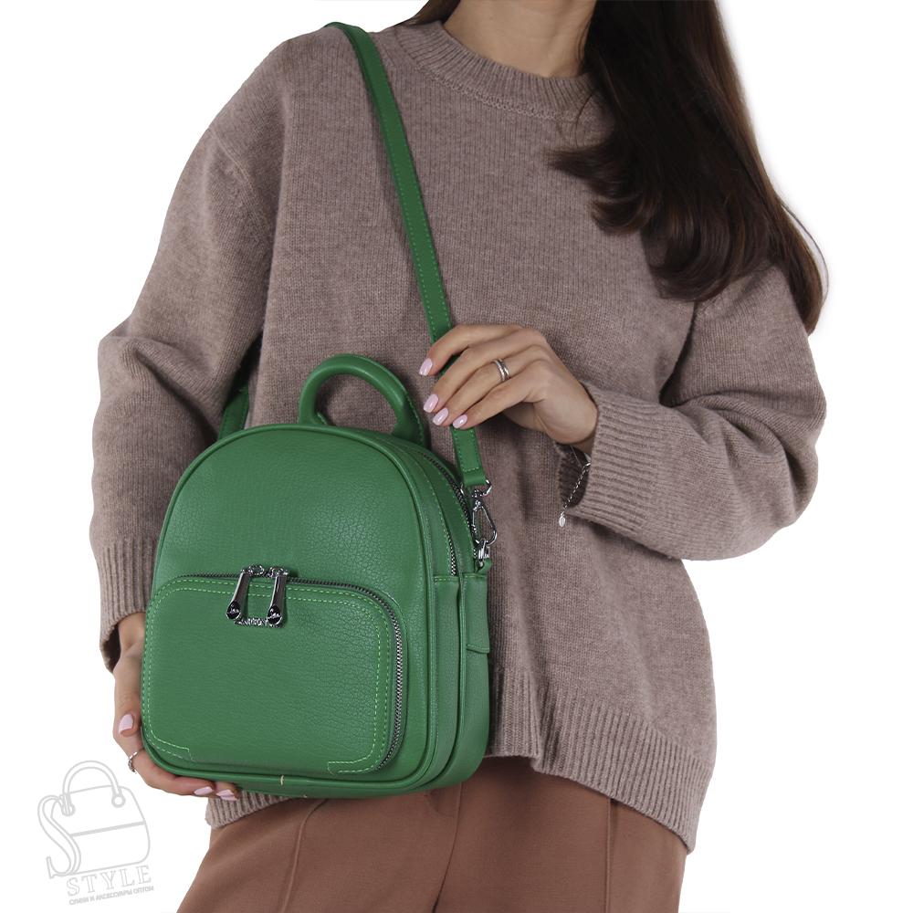 Рюкзак женский 670100 green Velina Fabbiano-Safenta/30