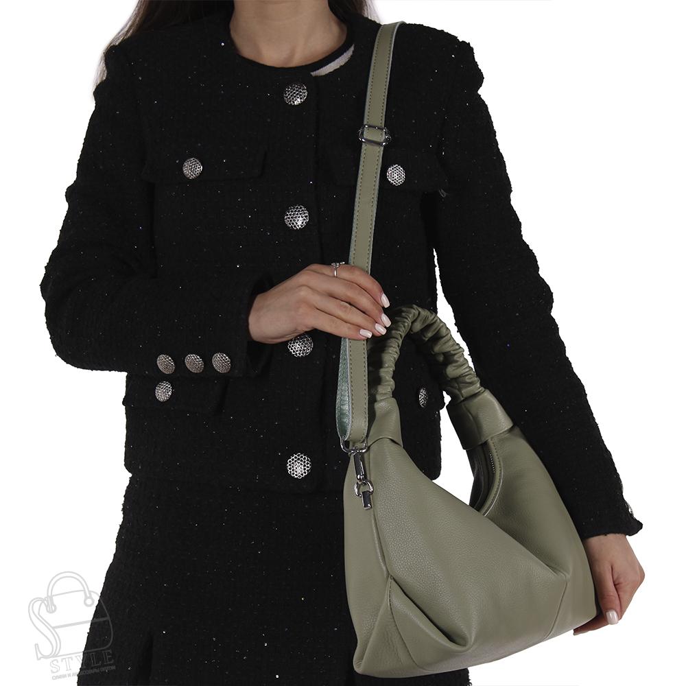 Сумка женская кожаная 9019-9NN oliva Natale Navetta