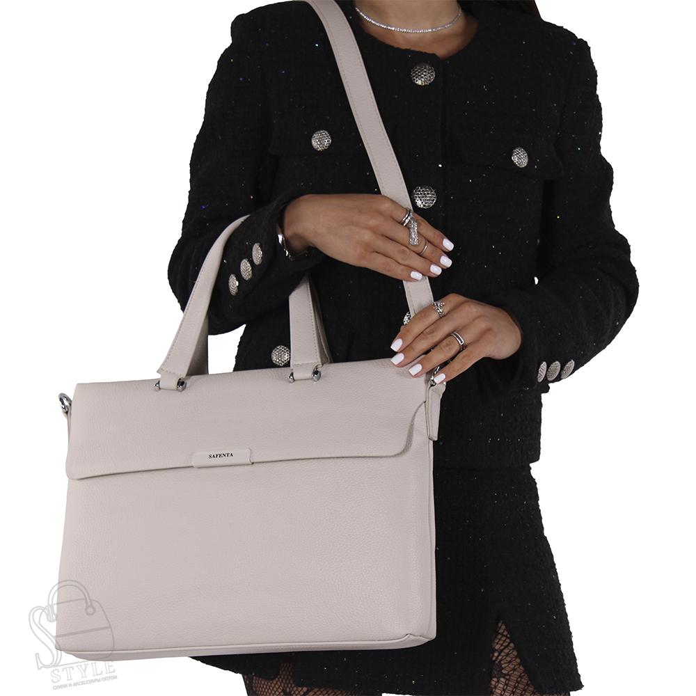 Сумка женская 593362 beige Velina Fabbiano-Safenta в Новосибирске