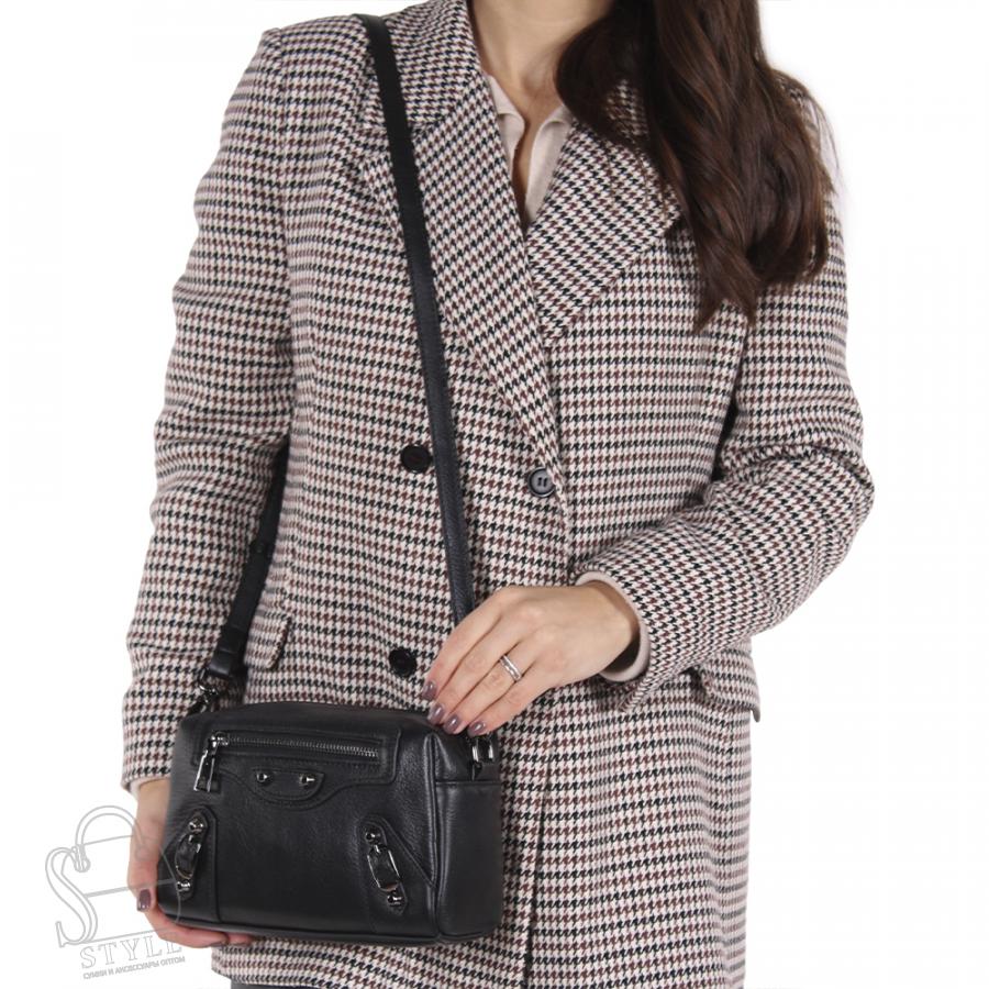 Сумка женская кожаная 553NN black Natale Navetta