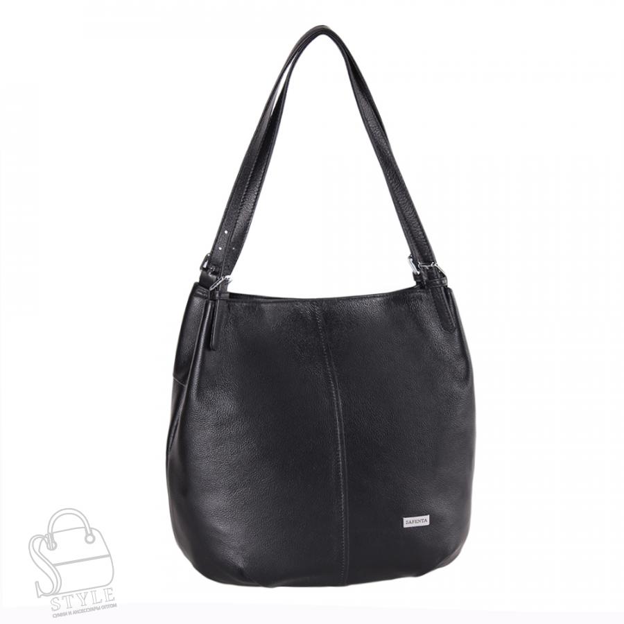 Сумка женская кожаная 99476 black Velina Fabbiano-Safenta/30