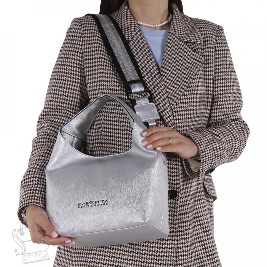 Сумка женская 5184 silver Velina Fabbiano-Safenta в Новосибирске