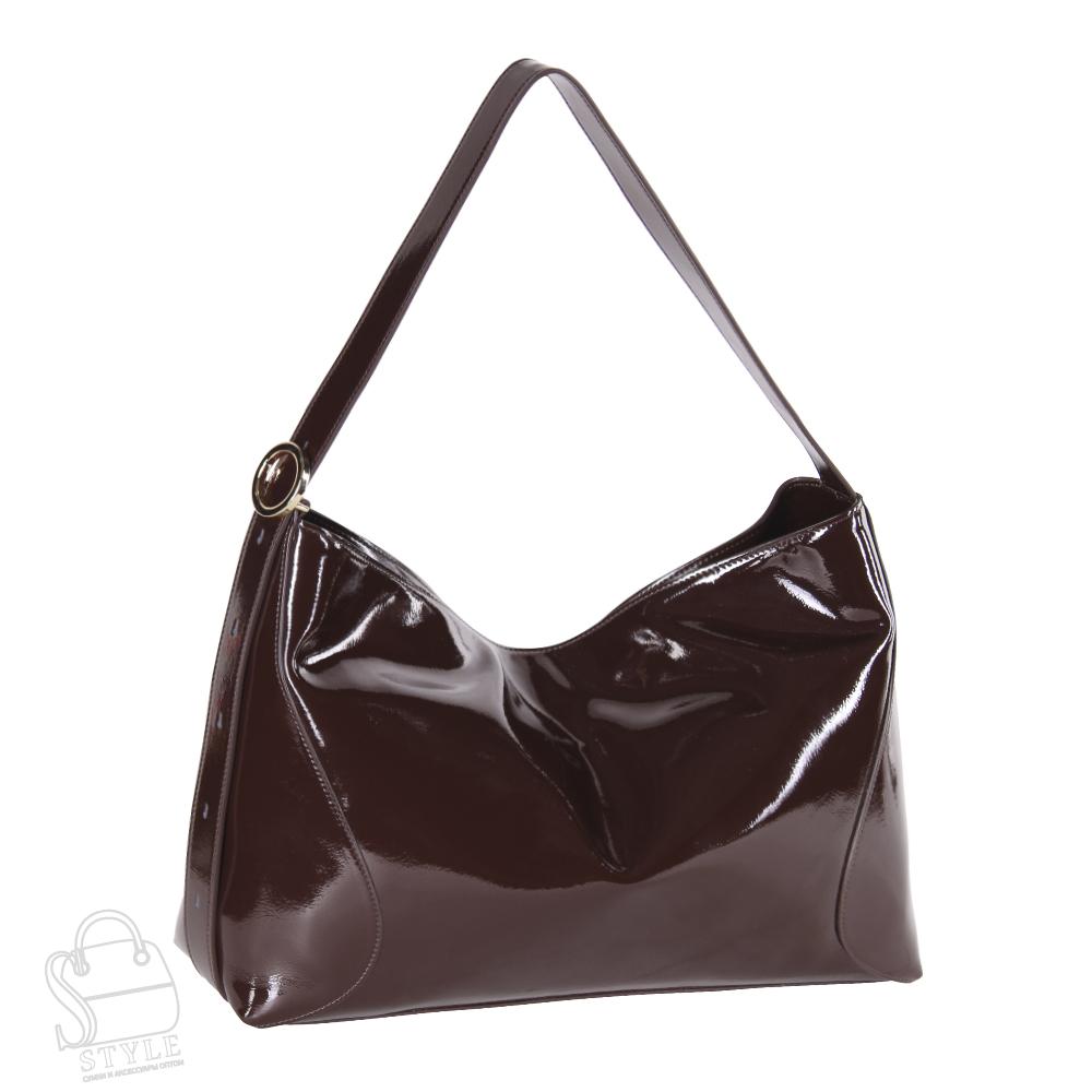 Сумка женская кожаная 1285EC d.chocolate Euro-Col
