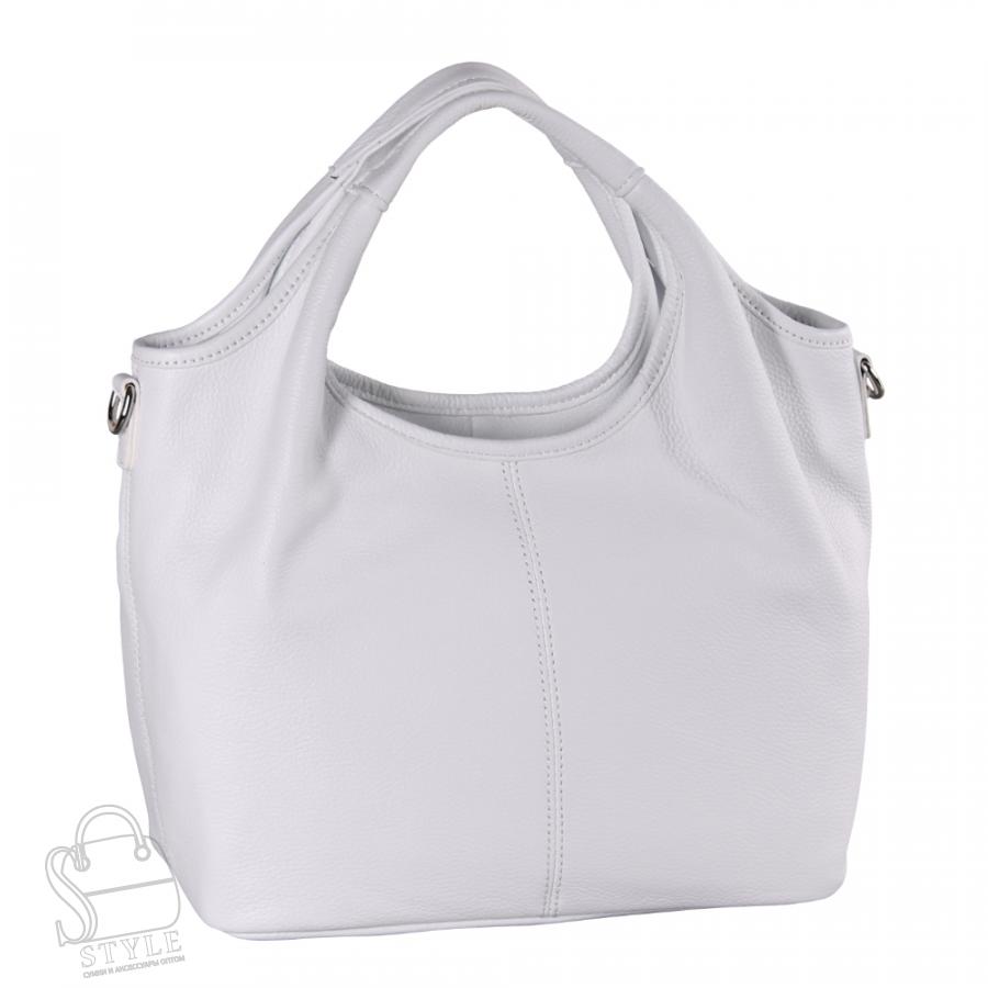Сумка женская кожаная 8555-1 white Polina&Eiterou