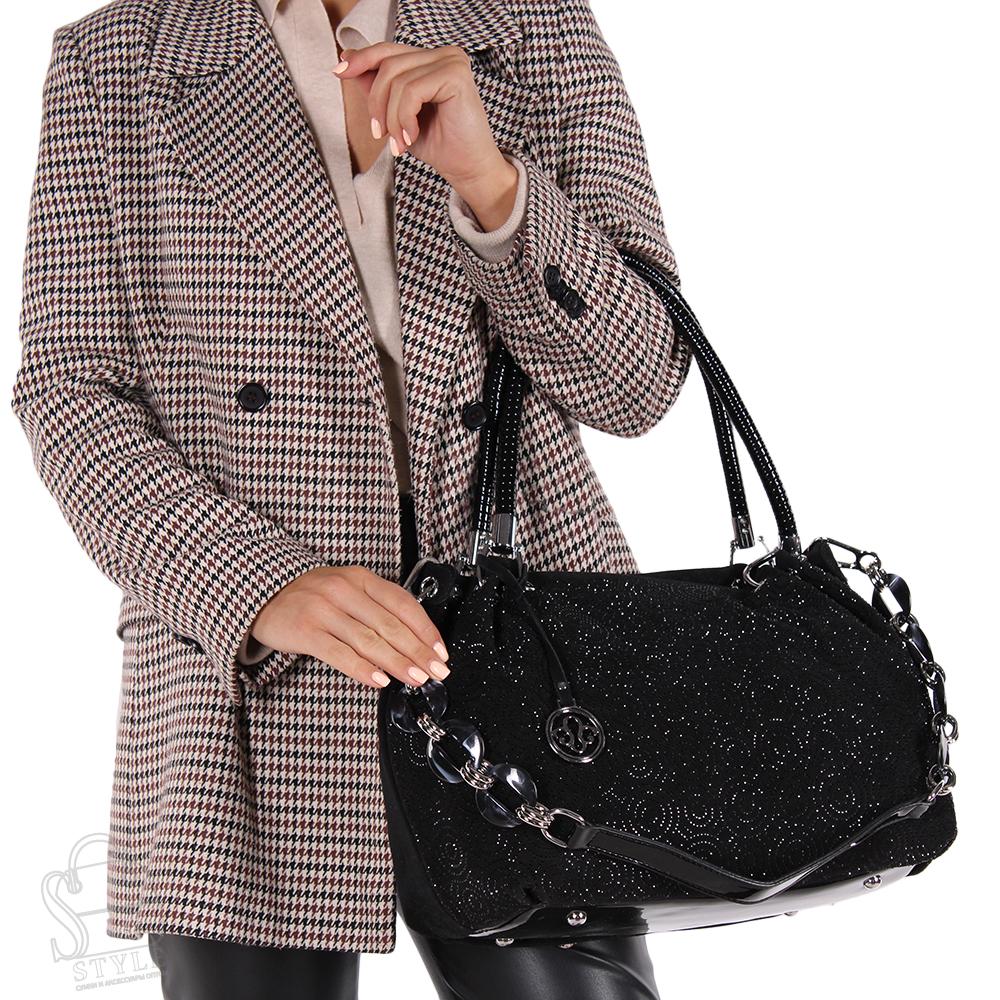 Сумка женская кожаная 52146AA black Vitelli Grassi