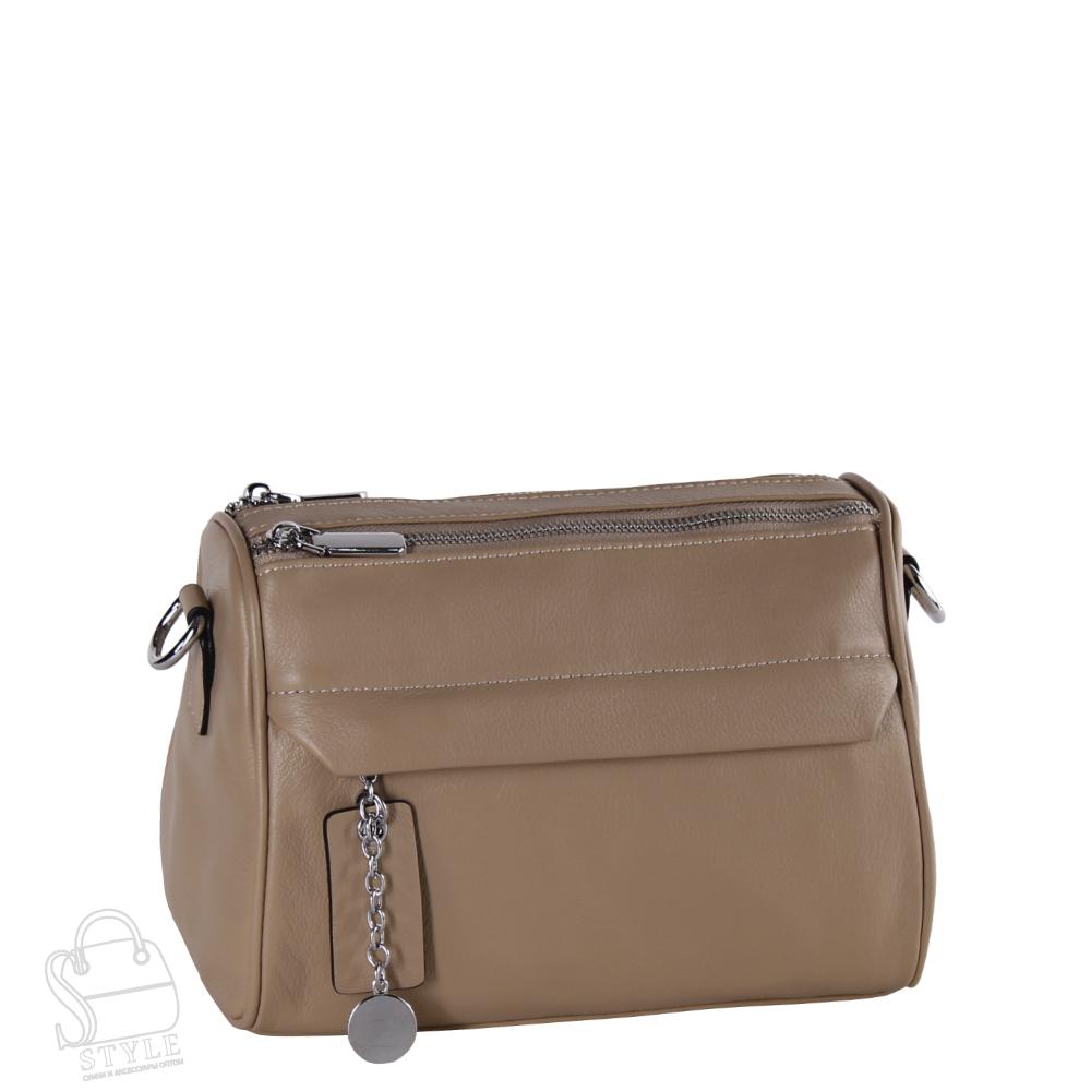 Сумка женская кожаная 22-09VG beige Vitelli Grassi