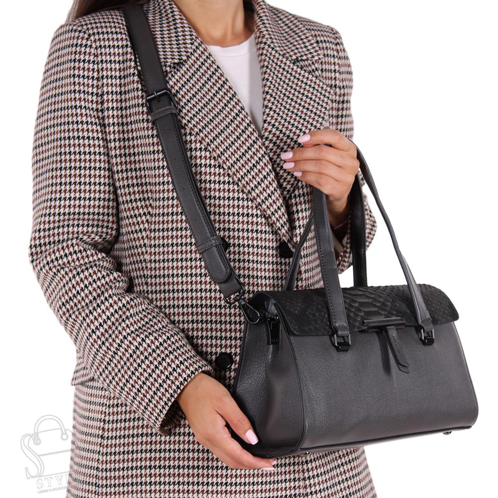 Сумка женская 593361-1 gray Velina Fabbiano-Safenta/30