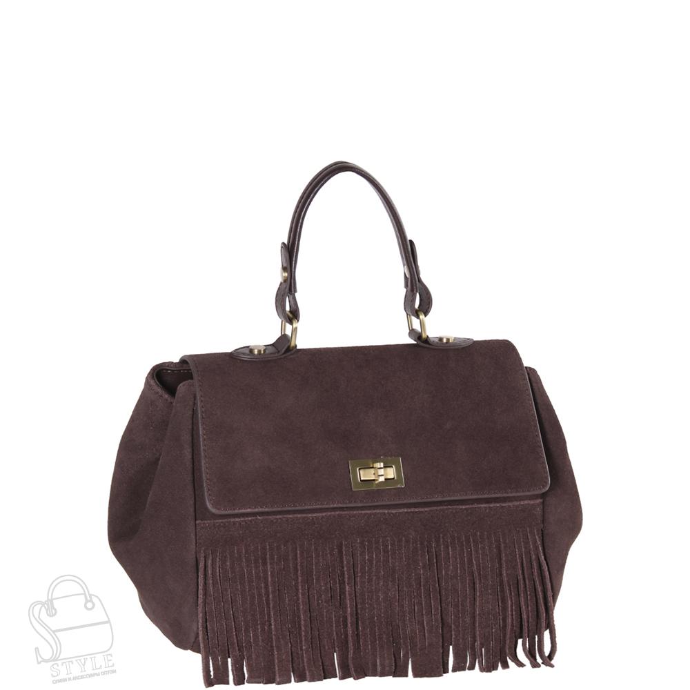 Сумка женская кожаная 889NNAA coffee Natale Navetta