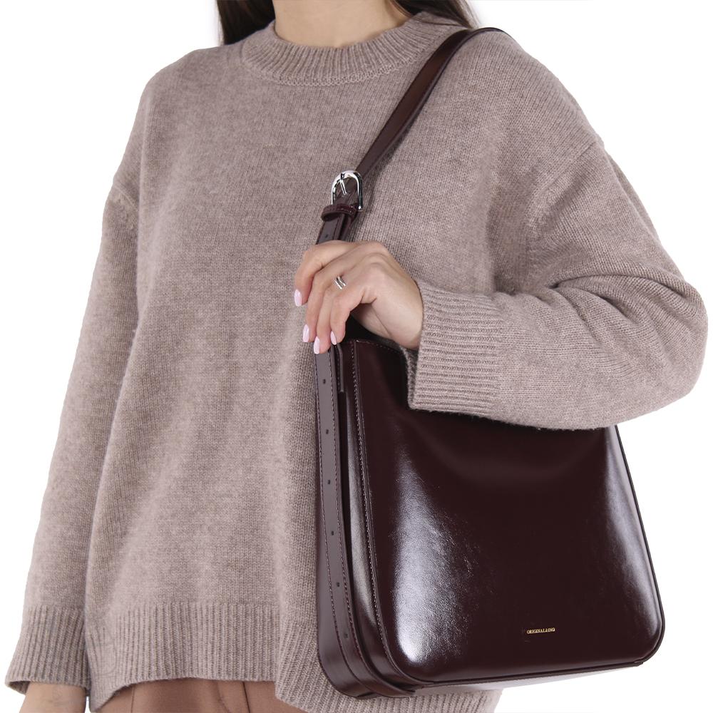 Сумка женская кожаная 6473BD wine red Baidou
